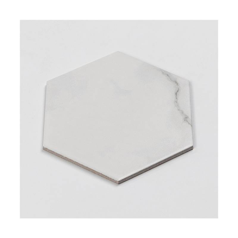 Gạch thẻ trang trí hình lục giác 115*200*230mm 2305 màu trắng cẩm thạch