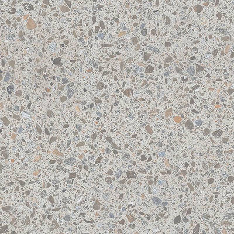 Gạch lát nền hạt Terrazzo 600x600mm 6F030 màu trắng 
