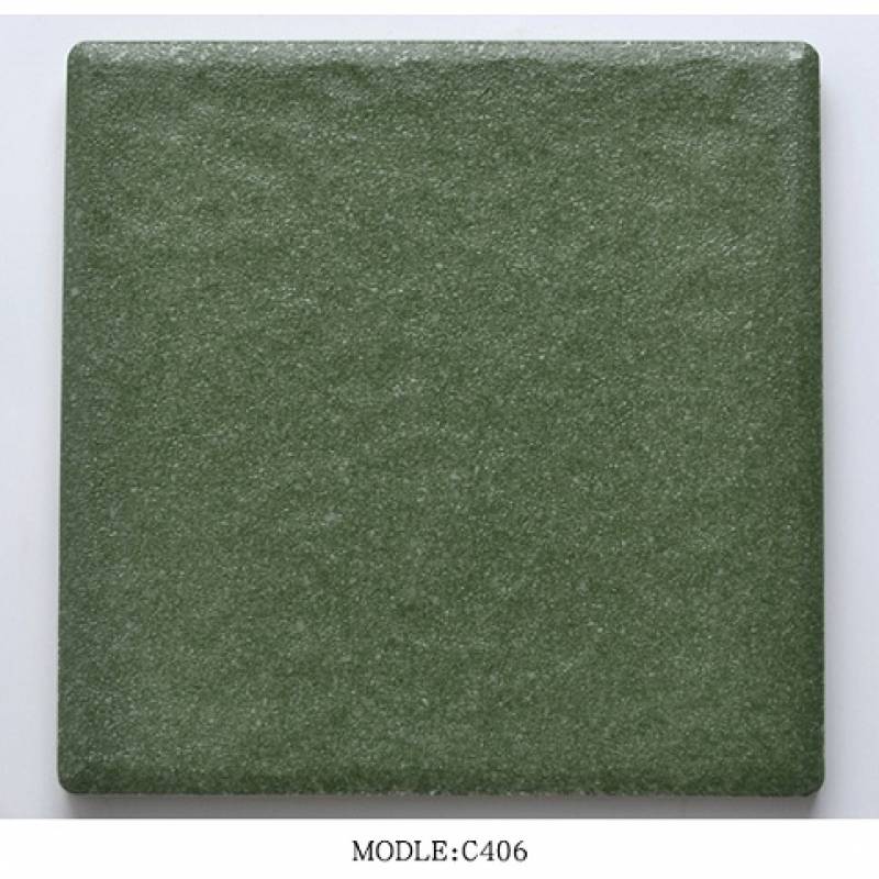 Gạch thẻ trang trí 150x150mm C406 màu xanh lá cây 