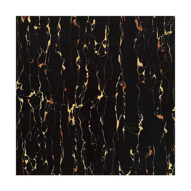 Gạch men bề mặt bóng lát sàn cao cấp 600x600mm LF6709 màu đen 