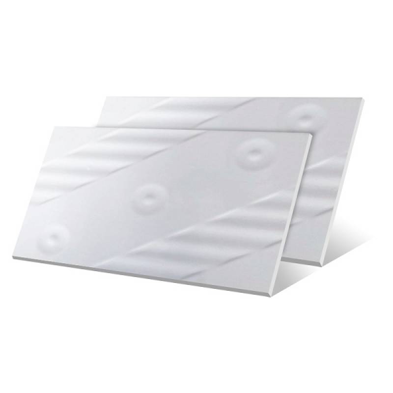 Gạch men bóng ốp tường 3D 200x300mm 829 màu trắng