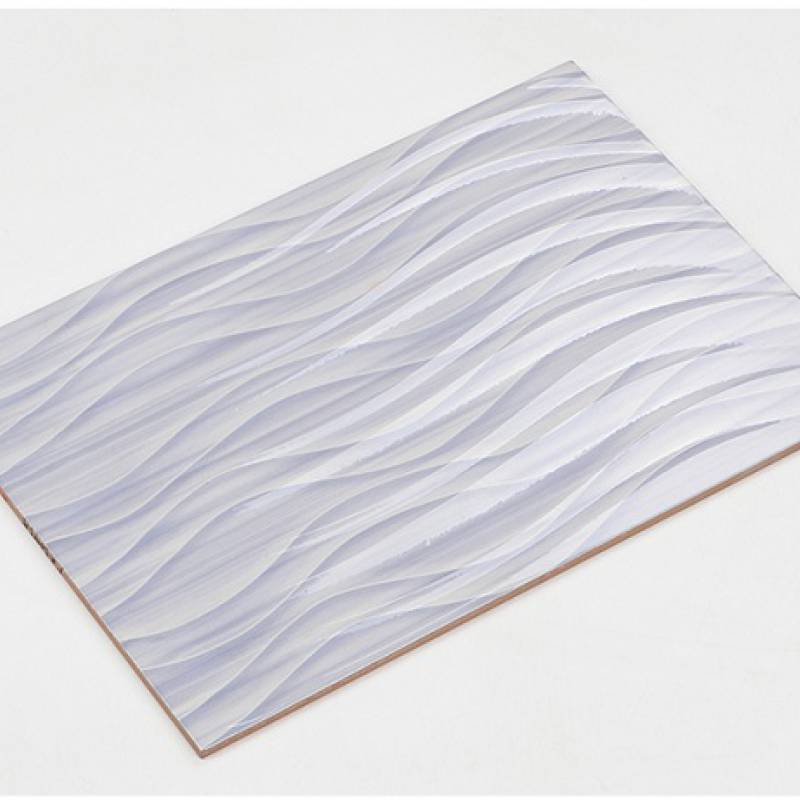 Gạch men 3D ốp tường trang trí nhà bếp 200x300mm P230013 màu tím vân sóng