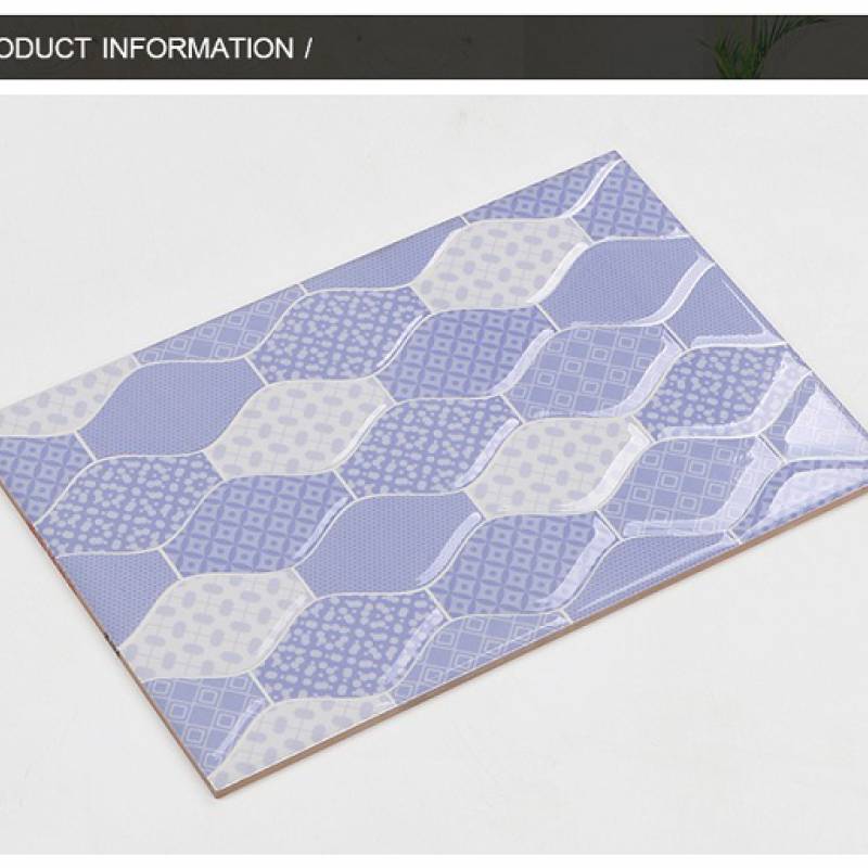 Gạch men 3D ốp tường phòng tắm 200x300mm P31B màu tím