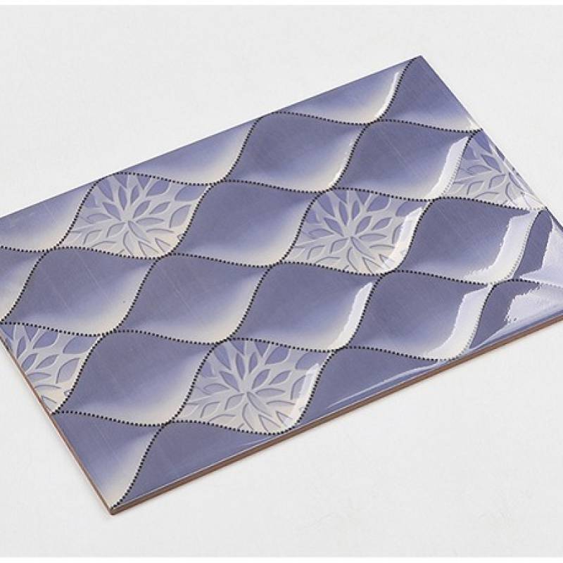 Gạch men 3D ốp tường phòng tắm 200x300mm P28B màu tím