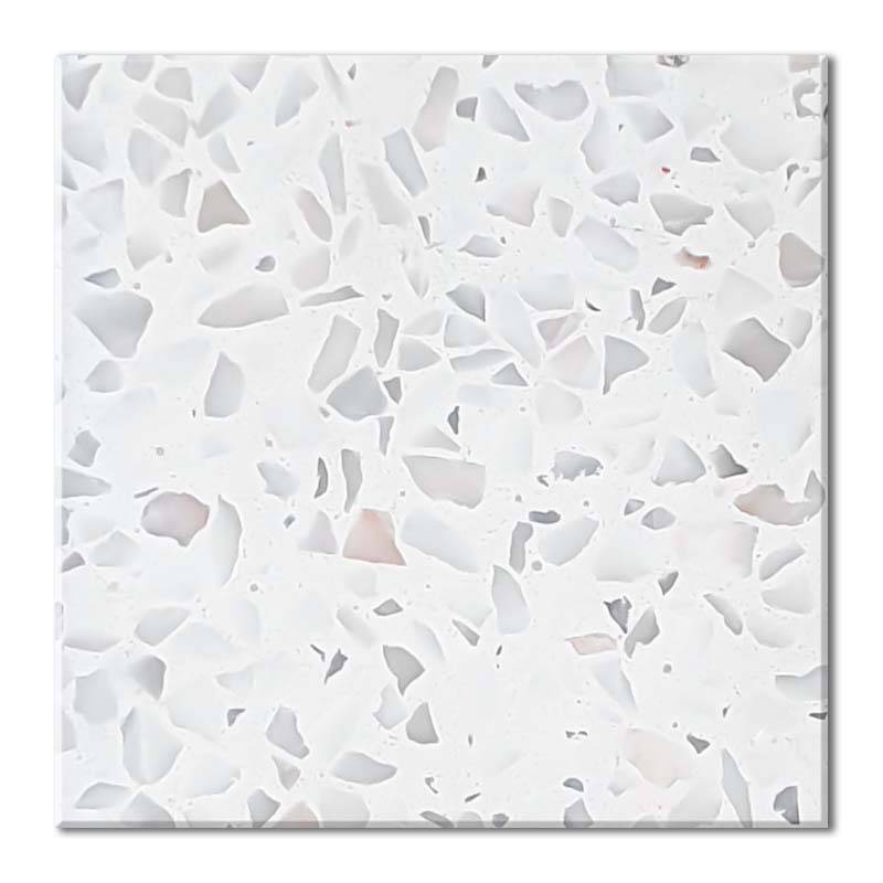 Gạch ốp lát Terrazzo nhập khẩu kt 600*600mm màu trắng Jx117