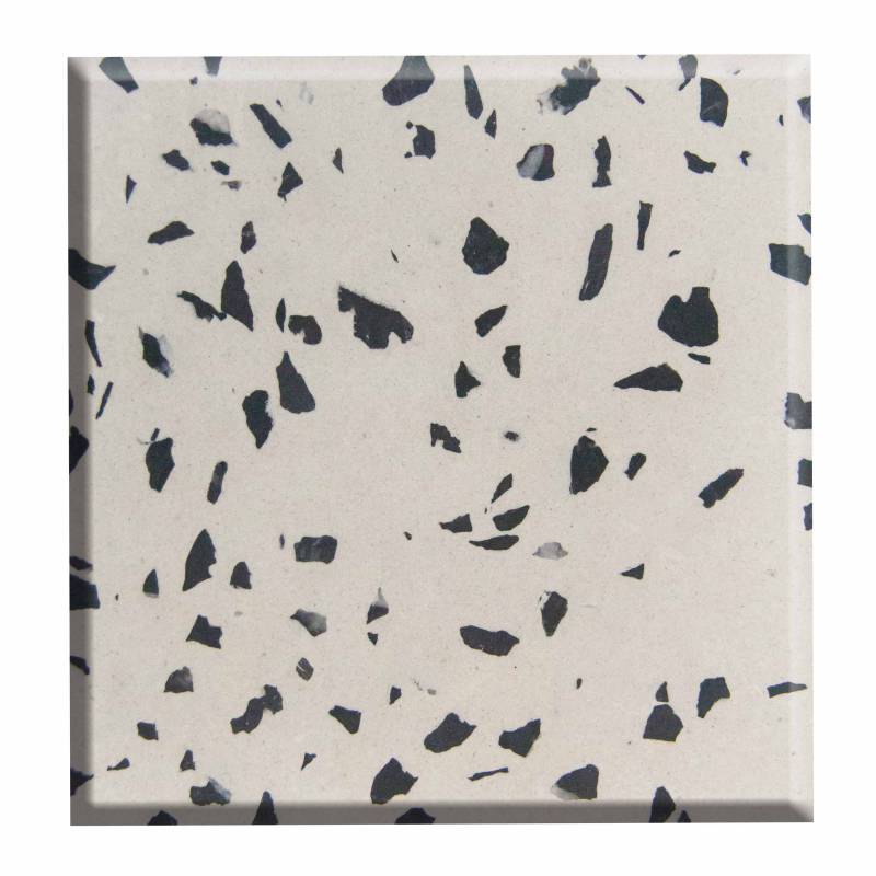 Gạch ốp lát Terrazzo nhập khẩu kt 600*600mm màu đen trắng