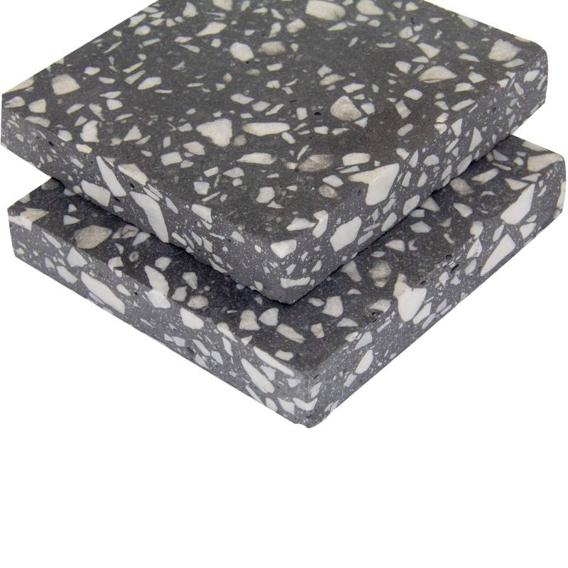 Gạch ốp lát Terrazzo nhập khẩu kt 600*600mm màu đen