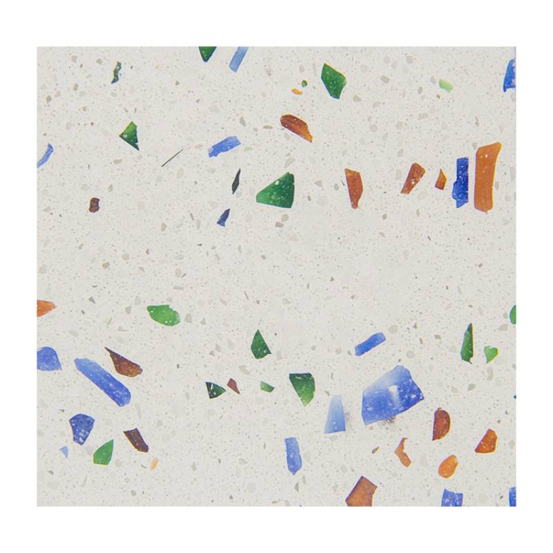 Gạch ốp lát Terrazzo nhập khẩu kt 600*600mm màu trắng JC0819