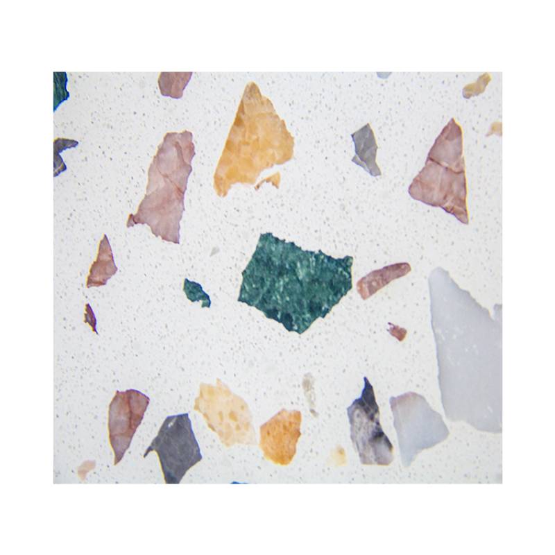Gạch ốp lát Terrazzo nhập khẩu kt 600*600mm màu trắng JC0869