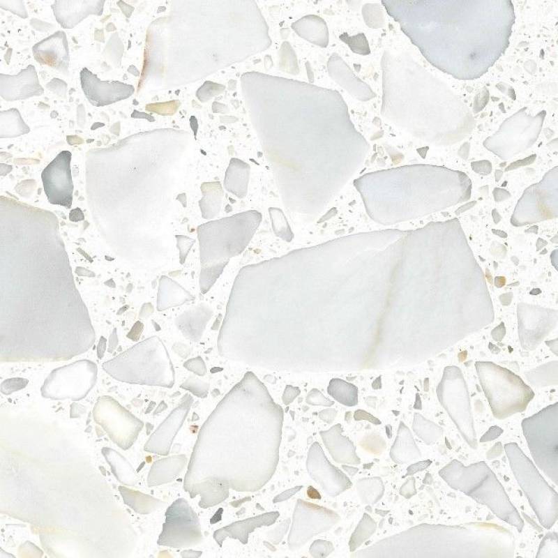 Gạch ốp lát Terrazzo nhập khẩu kt 600*600mm màu trắng