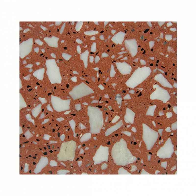 Gạch ốp lát Terrazzo nhập khẩu kt 600*600mm màu đỏ 6031H