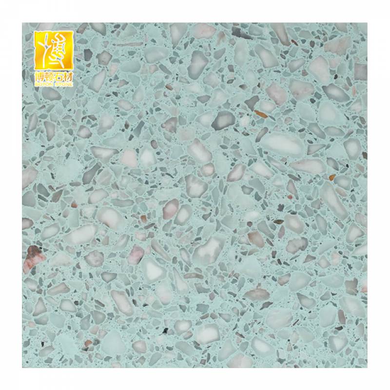 Gạch ốp lát Terrazzo nhập khẩu kt 600*600mm màu xanh