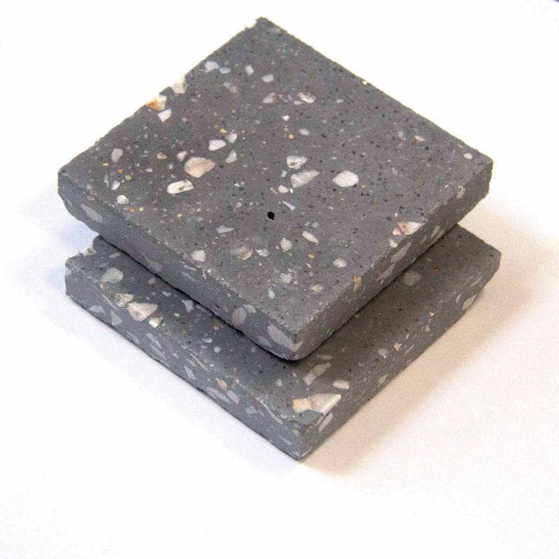 Gạch ốp lát Terrazzo nhập khẩu kt 600*600mm màu xám YX-6