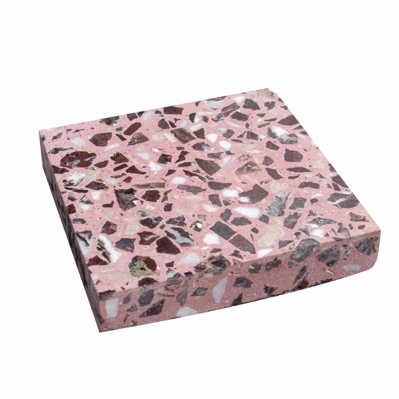 Gạch ốp lát Terrazzo nhập khẩu kt 600*600mm màu đỏ JC0844