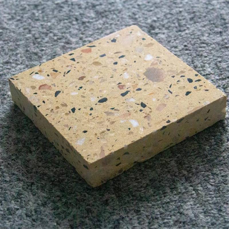 Gạch ốp lát Terrazzo nhập khẩu kt 600*600mm màu vàng