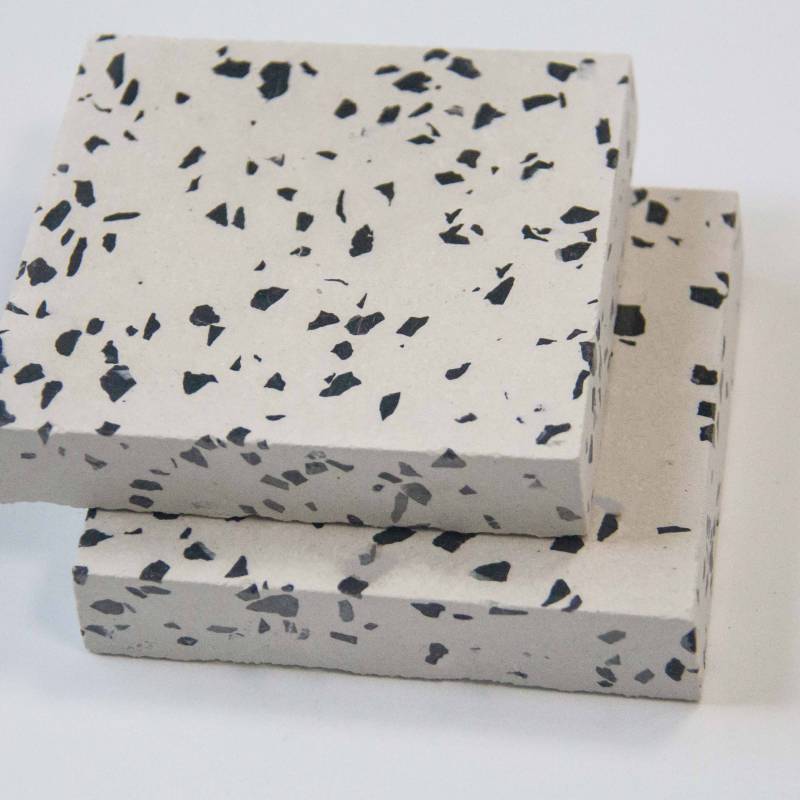 Gạch ốp lát Terrazzo nhập khẩu kt 600*600mm màu trắng đen YX-3