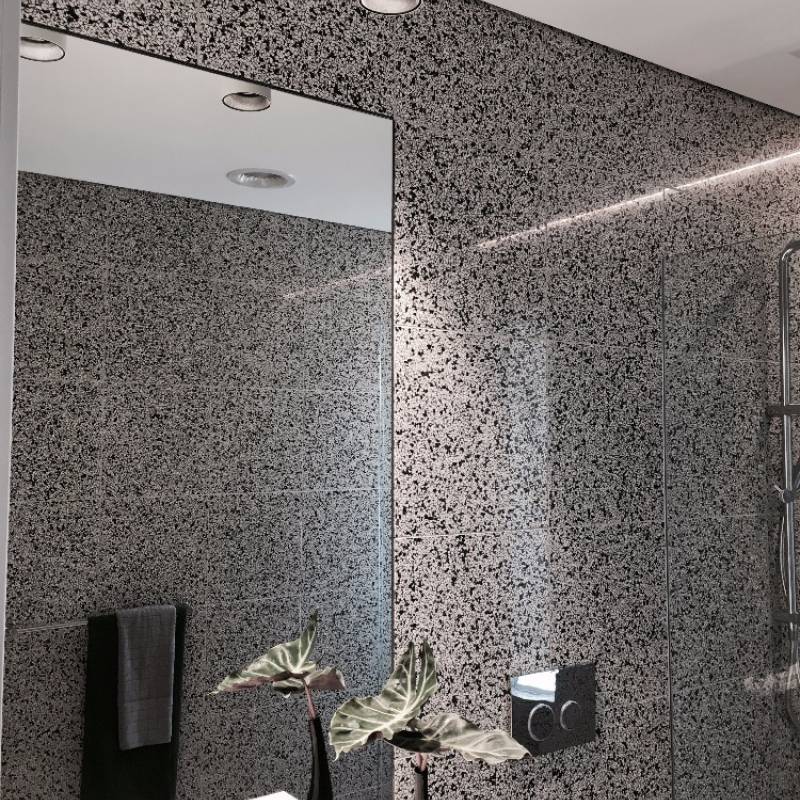 Gạch ốp lát Terrazzo nhập khẩu kt 600*600mm màu xám BTTT123