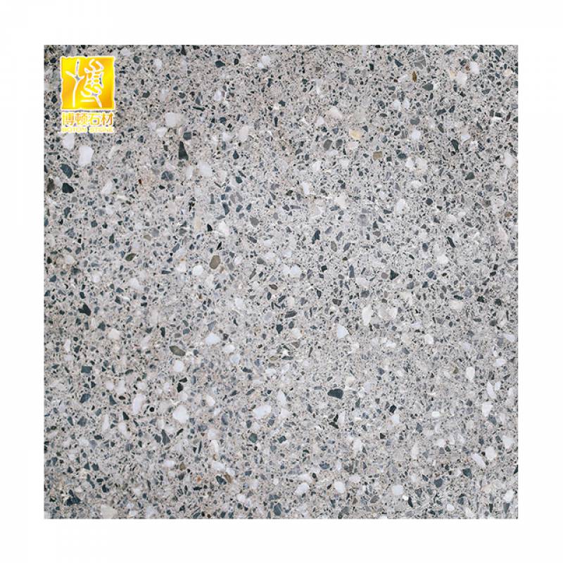 Gạch ốp lát Terrazzo nhập khẩu kt 600*600mm màu xám BTT042