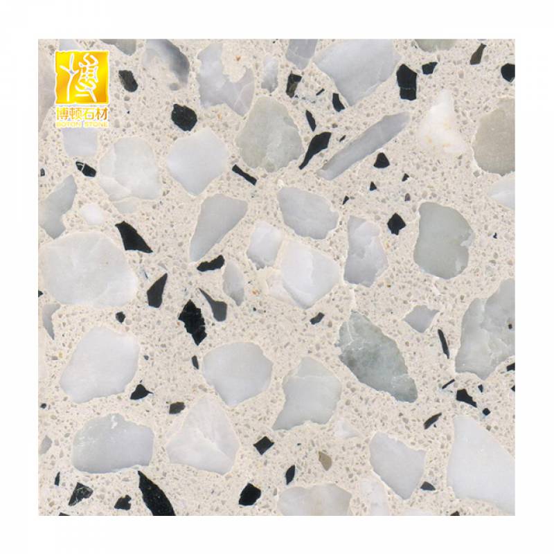 Gạch ốp lát Terrazzo nhập khẩu kt 600*600mm màu trắng BTTT003