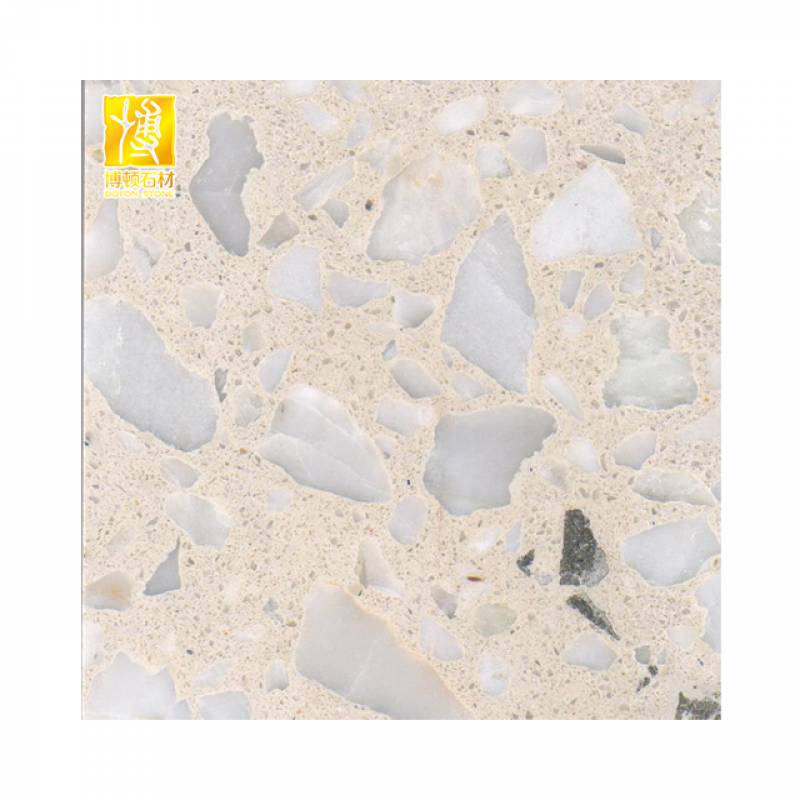 Gạch ốp lát Terrazzo nhập khẩu kt 600*600mm màu be trắng BTTT001