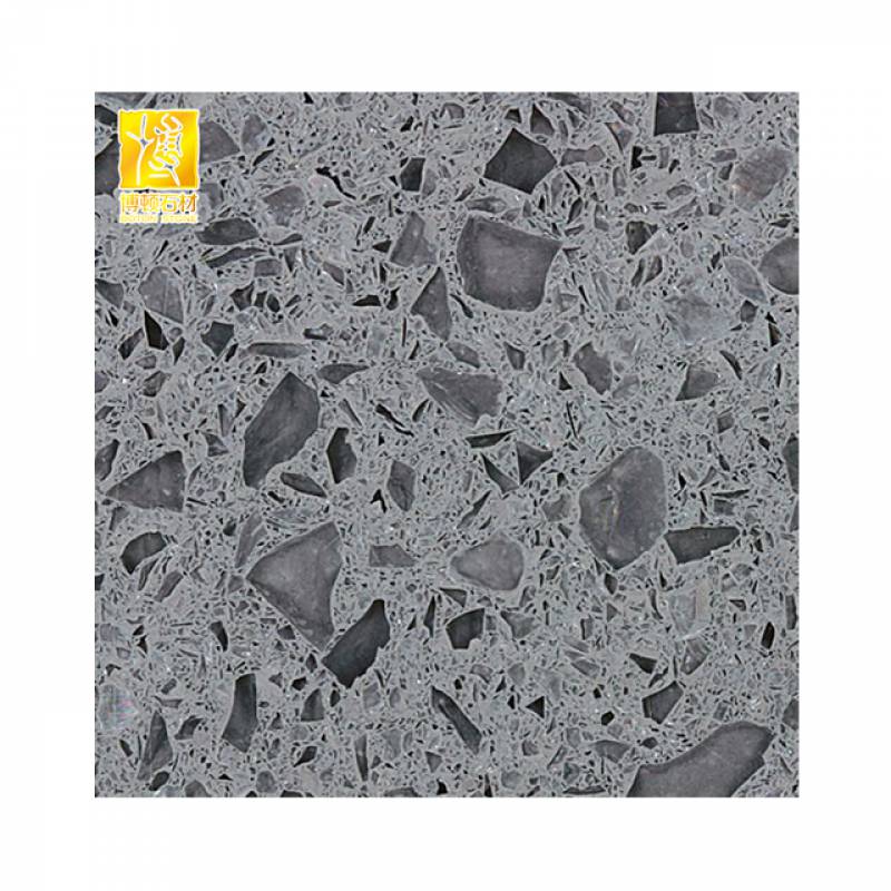 Gạch ốp lát Terrazzo nhập khẩu kt 600*600mm màu xám BTTT027