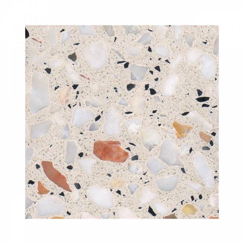 Gạch ốp lát Terrazzo nhập khẩu kt 600*600mm màu kem BTTT014