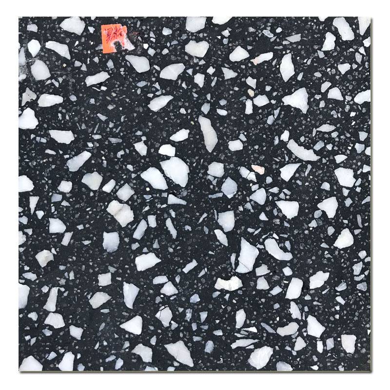 Gạch ốp lát Terrazzo nhập khẩu kt 600*600mm màu đen