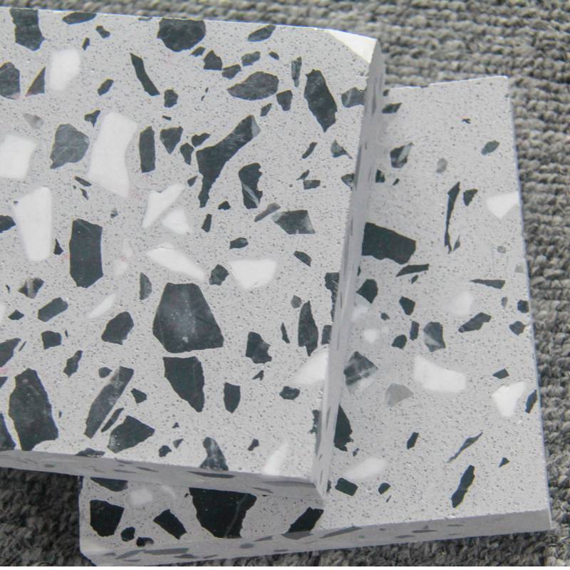 Gạch ốp lát Terrazzo nhập khẩu kt 600*600mm màu xám JC17