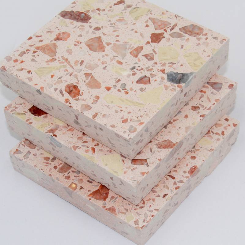 Gạch ốp lát Terrazzo nhập khẩu kt 600*600mm màu hồng JC25