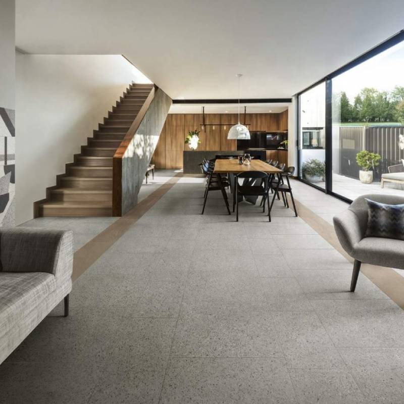 Gạch ốp lát Terrazzo nhập khẩu kt 600*600mm màu xám BTTT066