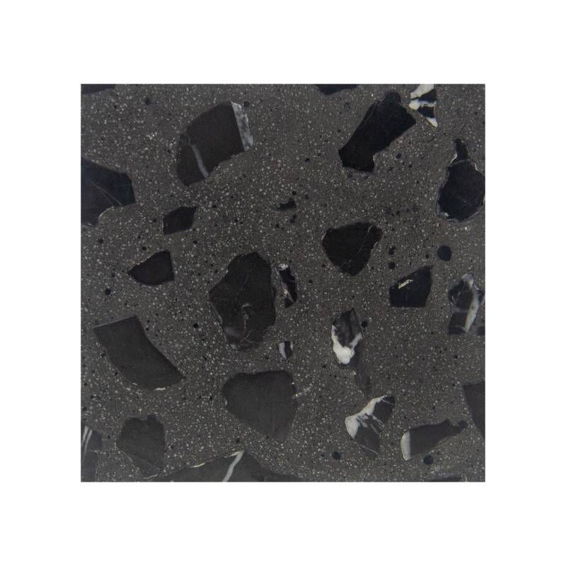 Gạch ốp lát Terrazzo nhập khẩu kt 600*600mm màu đen BTT012