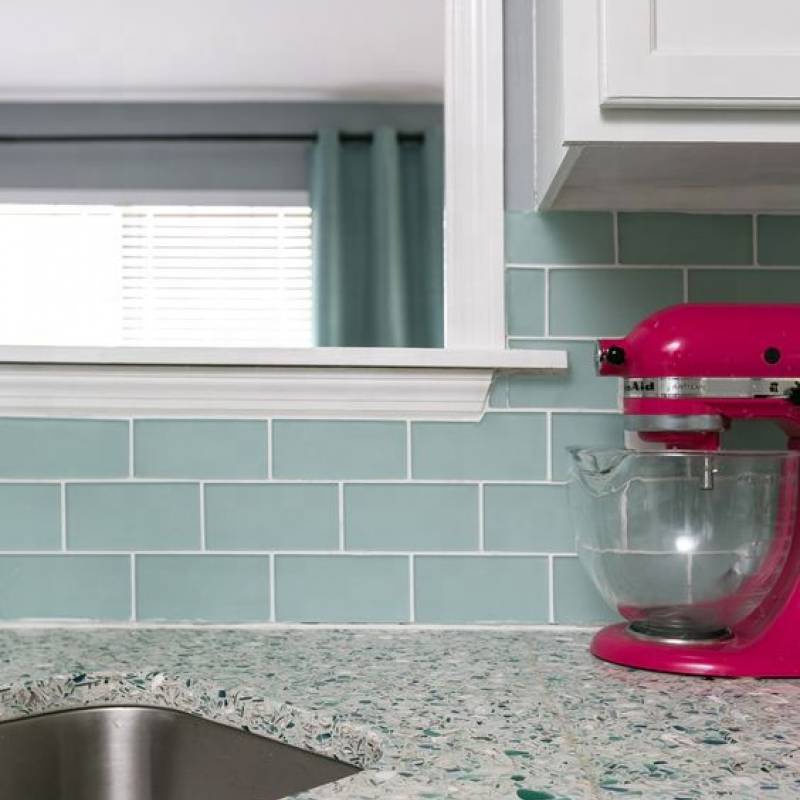 Gạch ốp lát Terrazzo nhập khẩu kt 600*600mm màu xanh lá cây ACC028