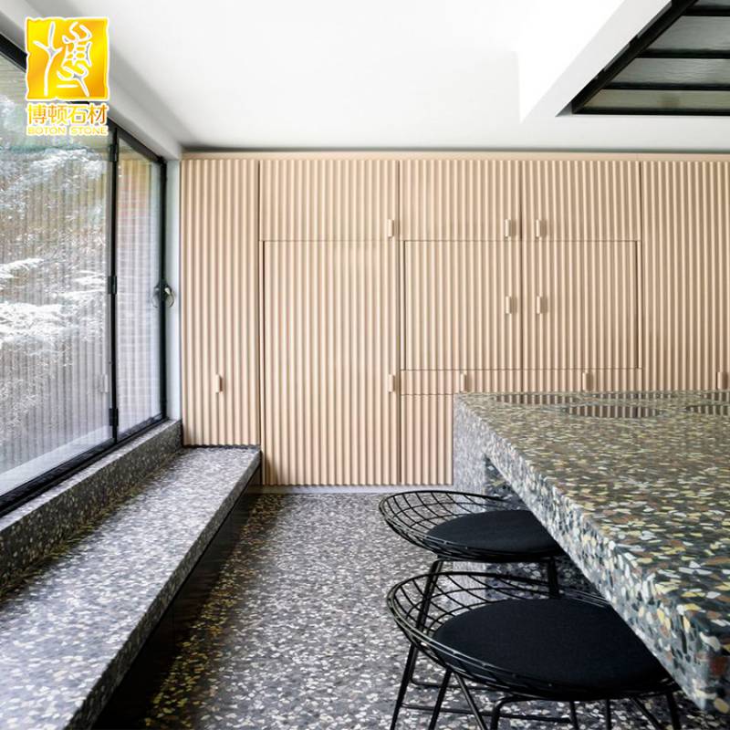 Gạch ốp lát Terrazzo nhập khẩu kt 600*600mm màu xám BTT104