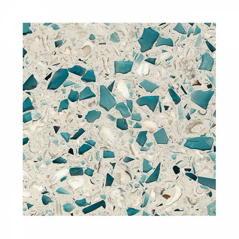 Gạch ốp lát Terrazzo nhập khẩu kt 600*600mm màu xanh ACC025