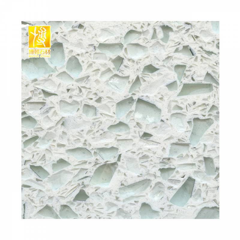 Gạch ốp lát Terrazzo nhập khẩu kt 600*600mm màu xanh nhạt BTT077