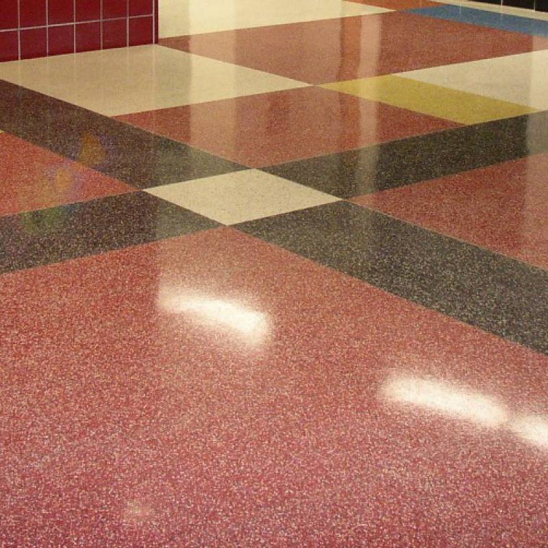 Gạch ốp lát Terrazzo nhập khẩu kt 600*600mm màu đỏ BTT056
