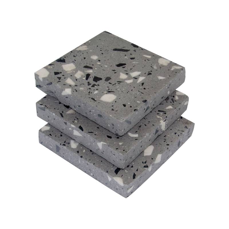 Gạch ốp lát Terrazzo nhập khẩu kt 600*600mm màu xám BTT107