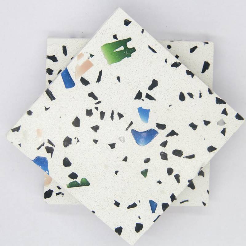 Gạch ốp lát Terrazzo nhập khẩu kt 600*600mm màu trắng JC0863