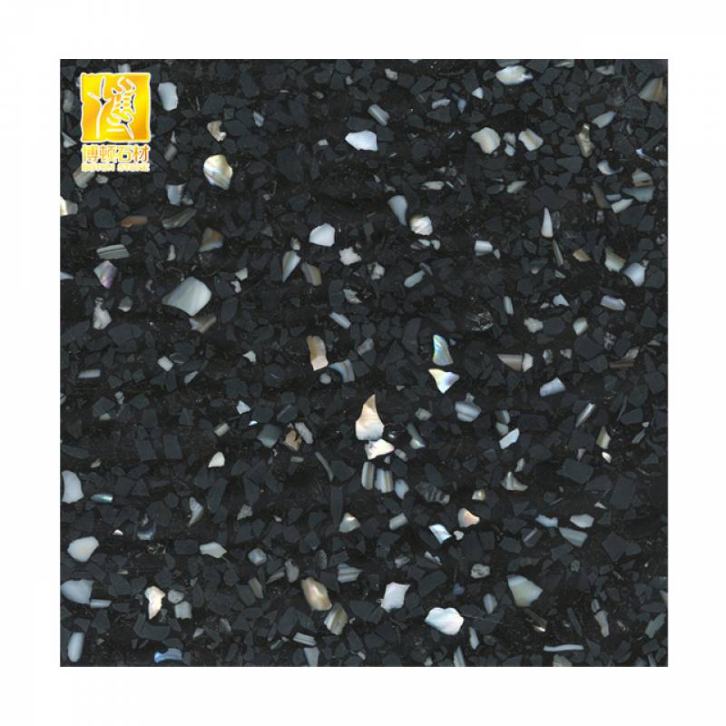 Gạch ốp lát Terrazzo nhập khẩu kt 600*600mm màu đen BTTT109