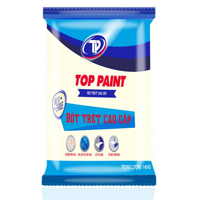 Bột trét cao cấp TOPPAINT NỘI THẤT 40 kg