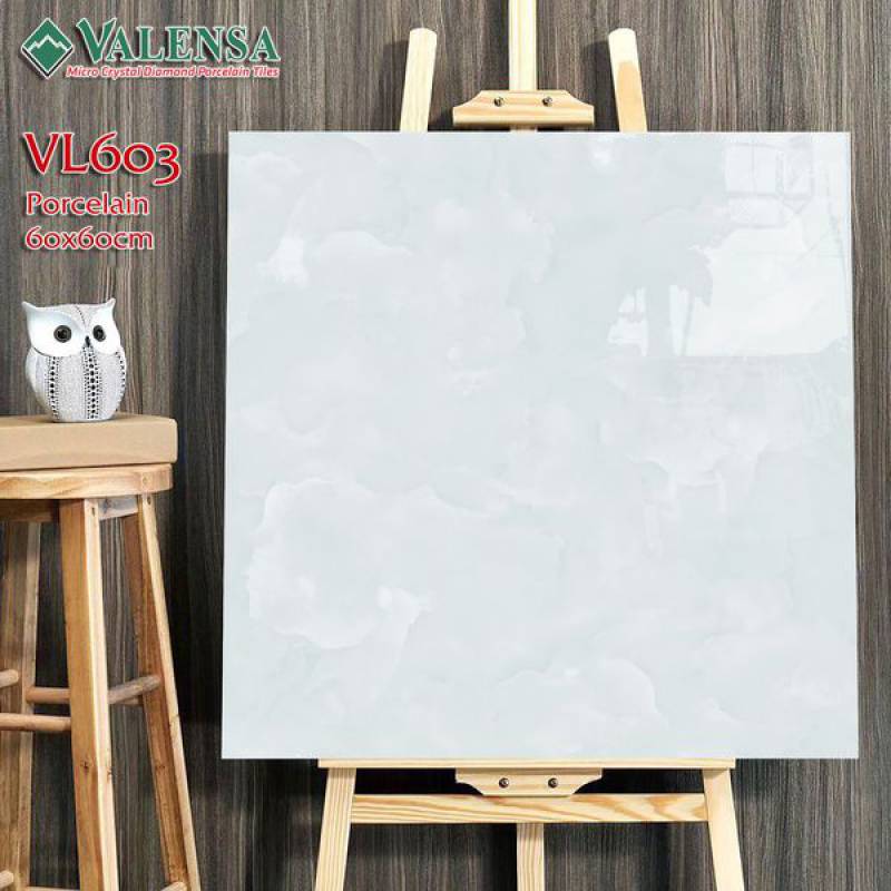 Gạch lát nền Valensa 600x600mm VL603 màu trắng