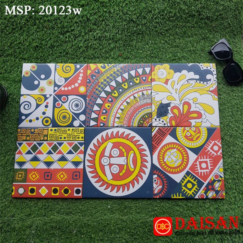 Gạch bông men vuông nhập khẩu kích thước 200*200mm 20123