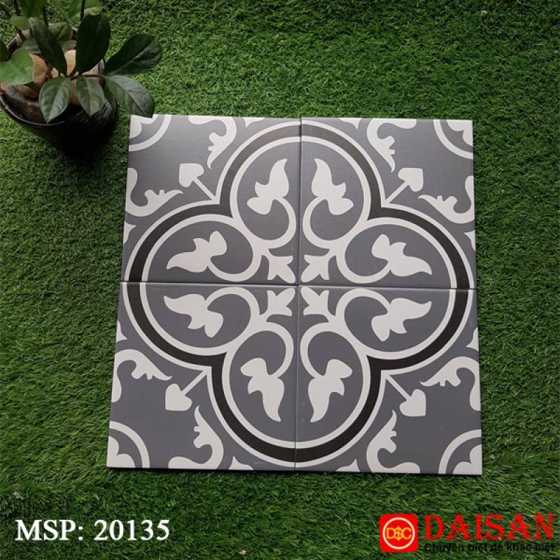 Gạch bông men vuông nhập khẩu kích thước 200*200mm 20135