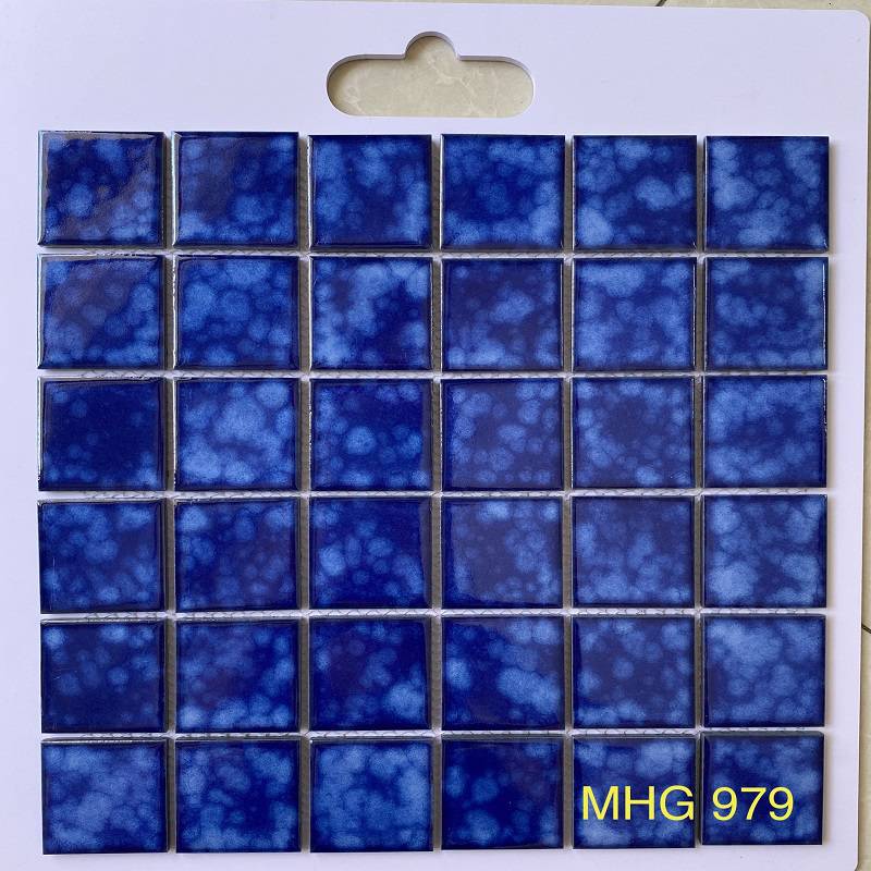 Gạch mosaic gốm sứ men rạn MHG 979 48x48x6mm