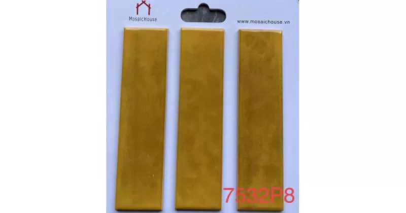 Gạch Thẻ Gợn Sóng 75x300 Màu Vàng 7532P8 