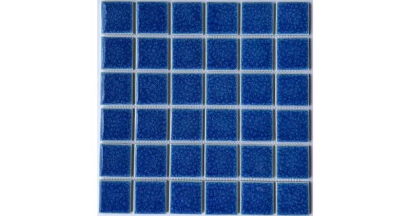 Gạch Mosaic Gốm Men Rạn 2 Lớp Xanh Biển 1301