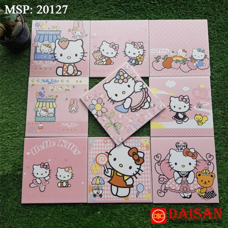 Gạch bông men vuông nhập khẩu kích thước 200*200mm 20127