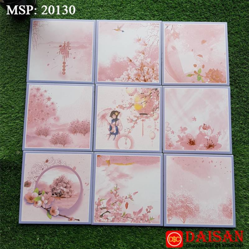 Gạch bông men vuông nhập khẩu kích thước 200*200mm 20130