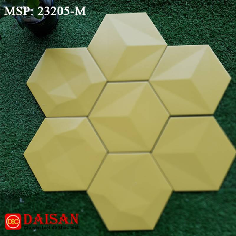 Gạch bông men lục giác nhập khẩu kích thước 200*230mm 23205-M