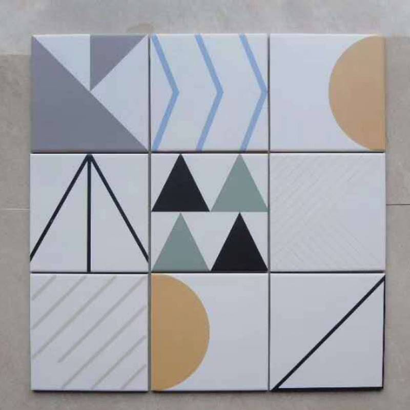 Gạch bông men vuông nhập khẩu kích thước 200*200mm 20125